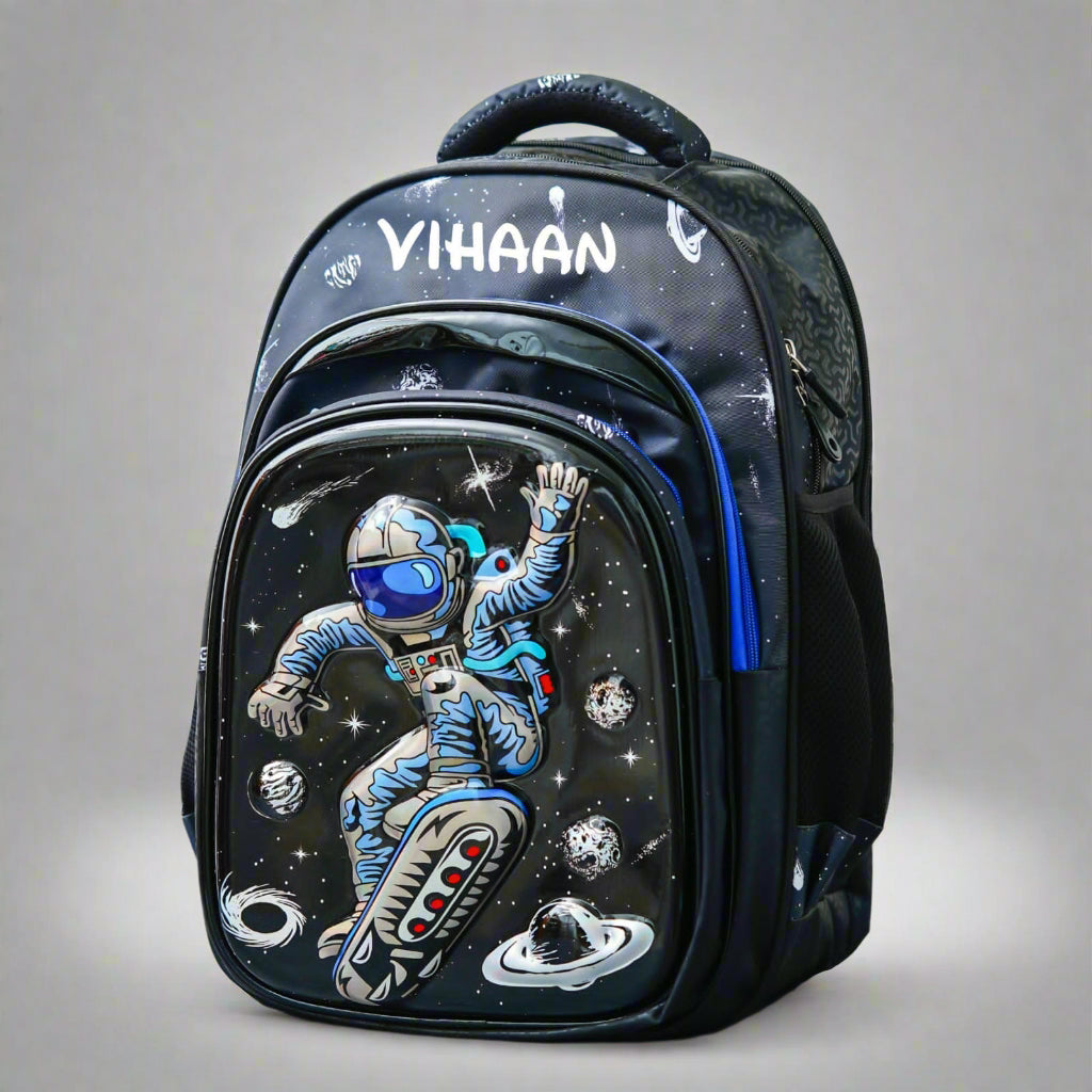 Personalised Kids Space Theme Premium School Bag Hamper (VA235) - The Gifting Era 