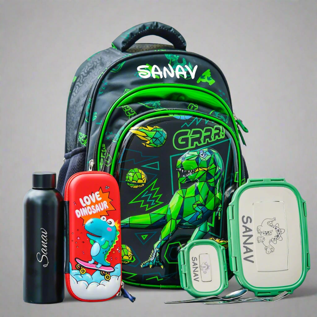 Personalised Kids Space Theme Premium School Bag Hamper (VA236) - The Gifting Era 