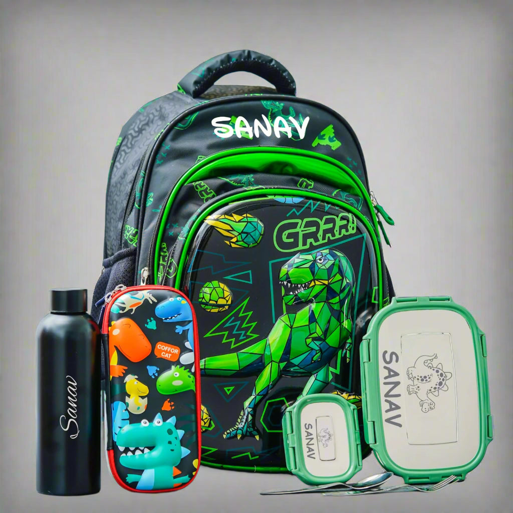 Personalised Kids Space Theme Premium School Bag Hamper (VA236) - The Gifting Era
