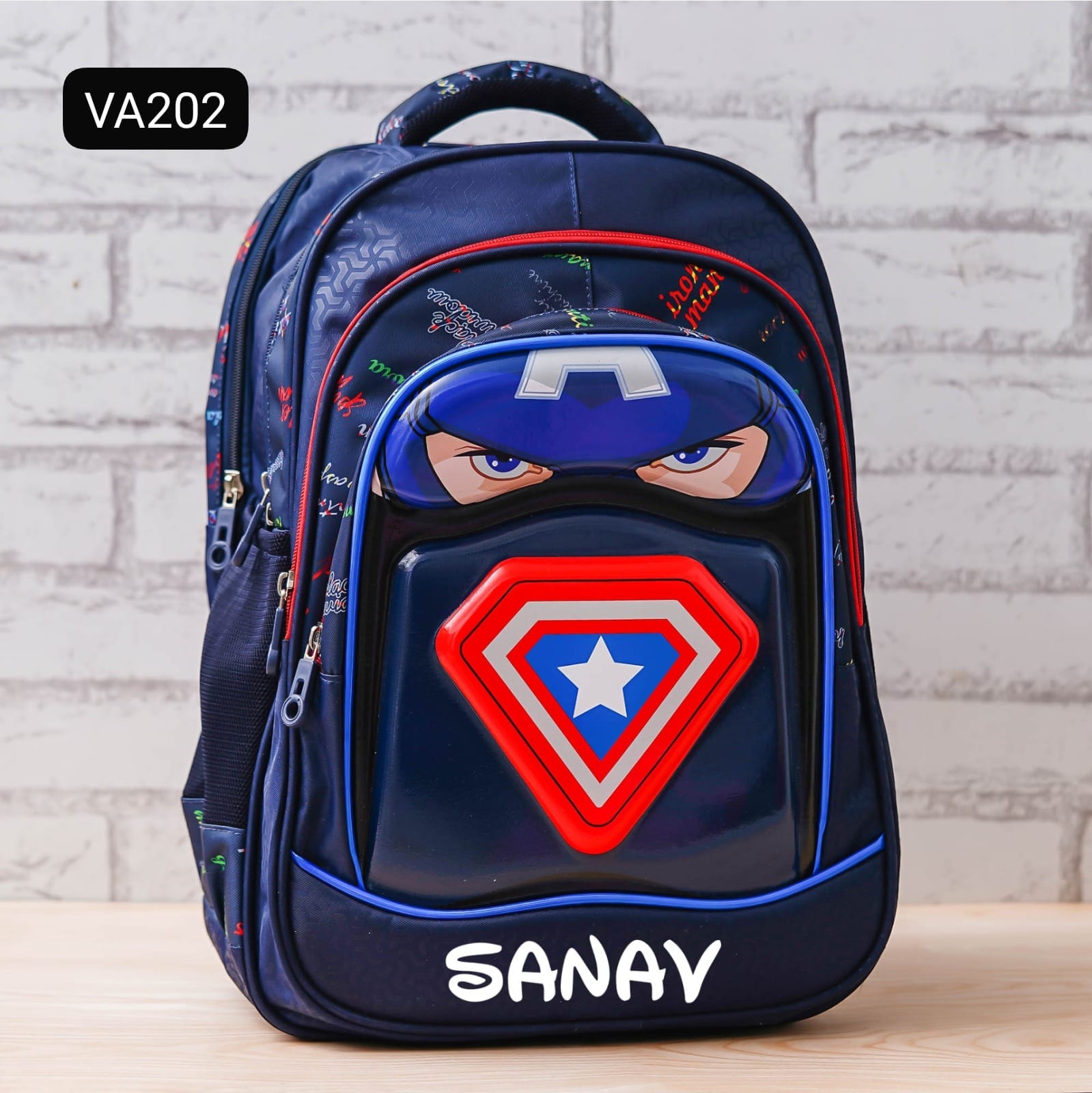 Personalised Kids Theme Premium School Bag Hamper (VA202 - VA204) - Avengers - The Gifting Era