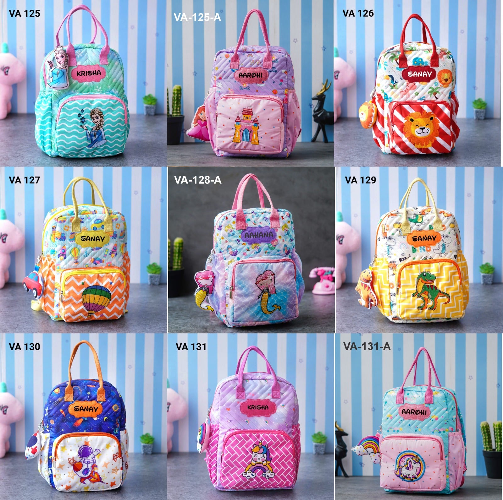 Personalised Kids Travel Bagpack (VA125 - 131A) - The Gifting Era