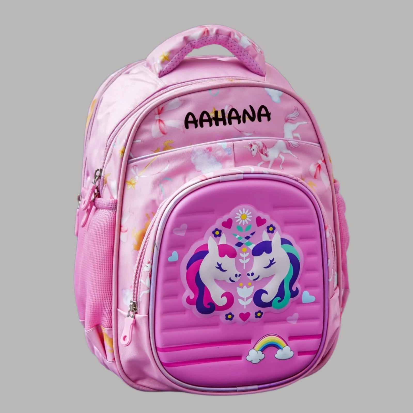 Personalised Kids Unicorn Theme Premium School Bag Hamper (VA249) - The Gifting Era