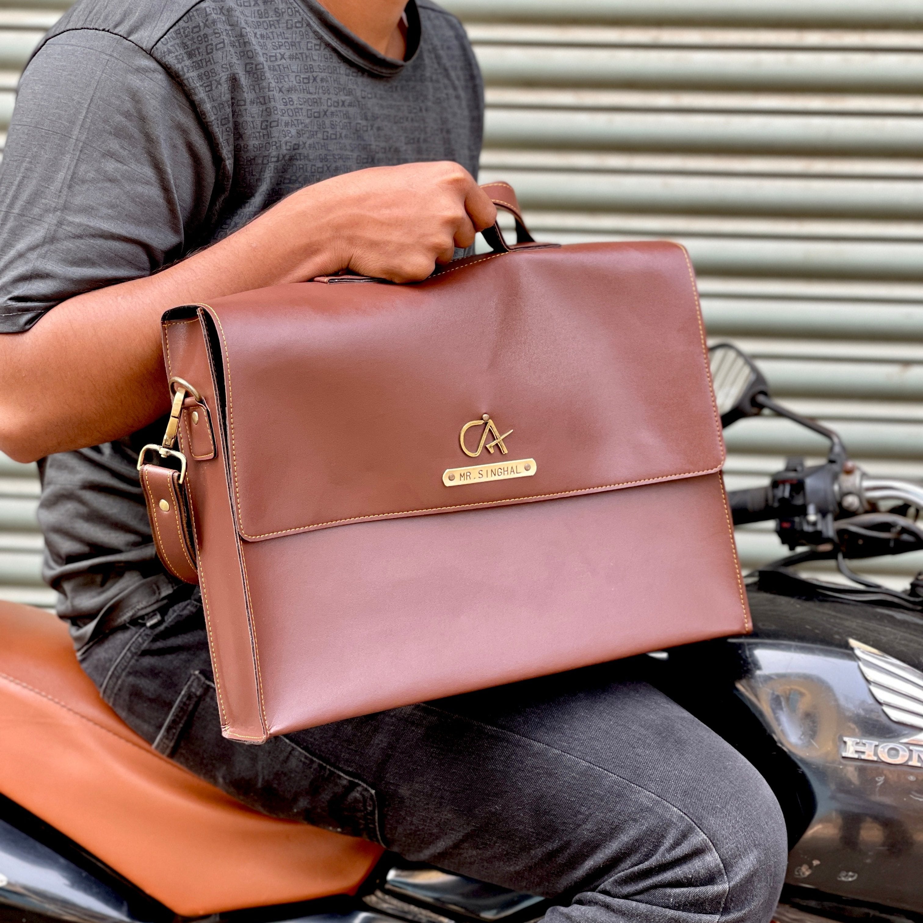 Leather Personalized Laptop Case With Strap Personalised Laptop