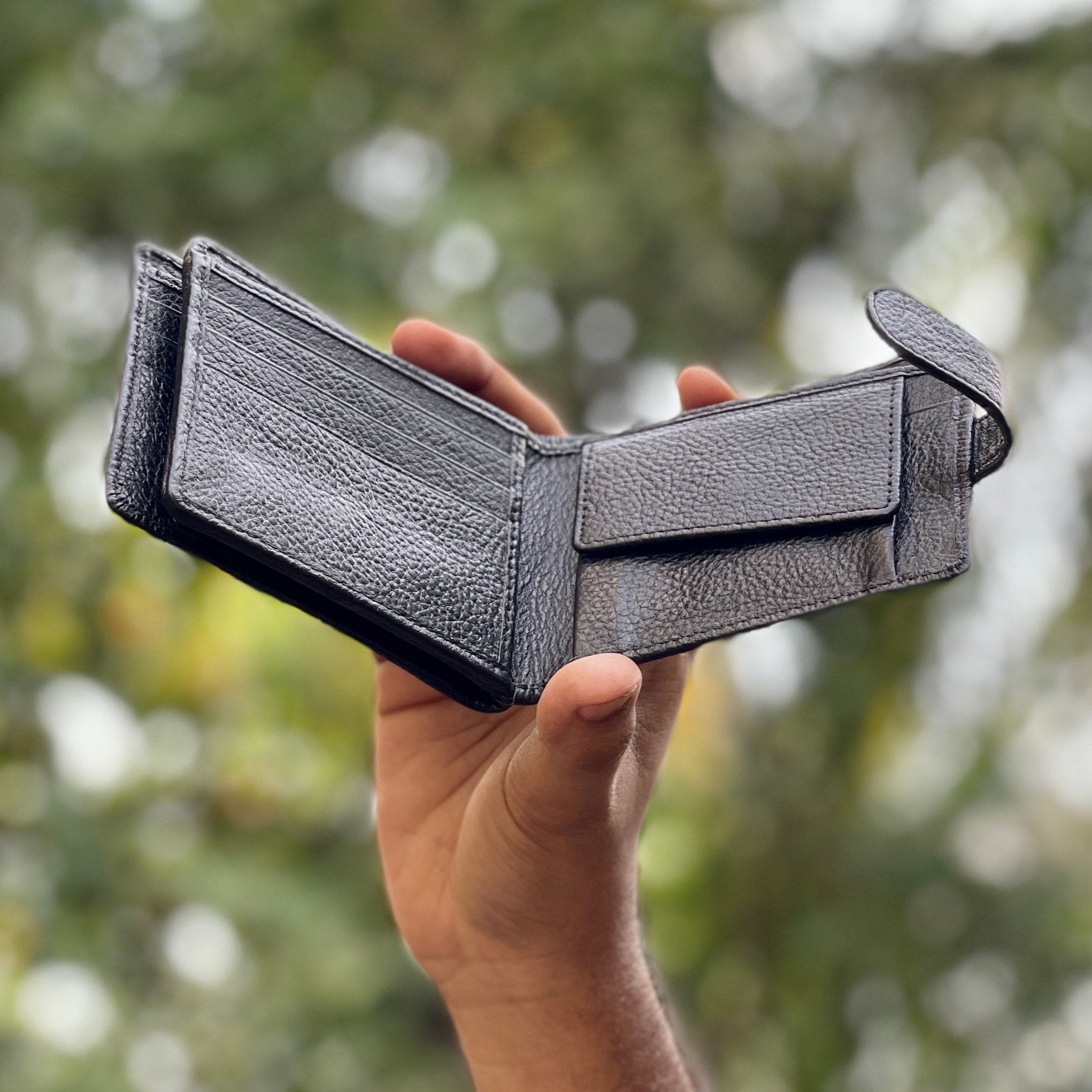 Personalised Leather Men's Twin Wallet - The Gifting Era
