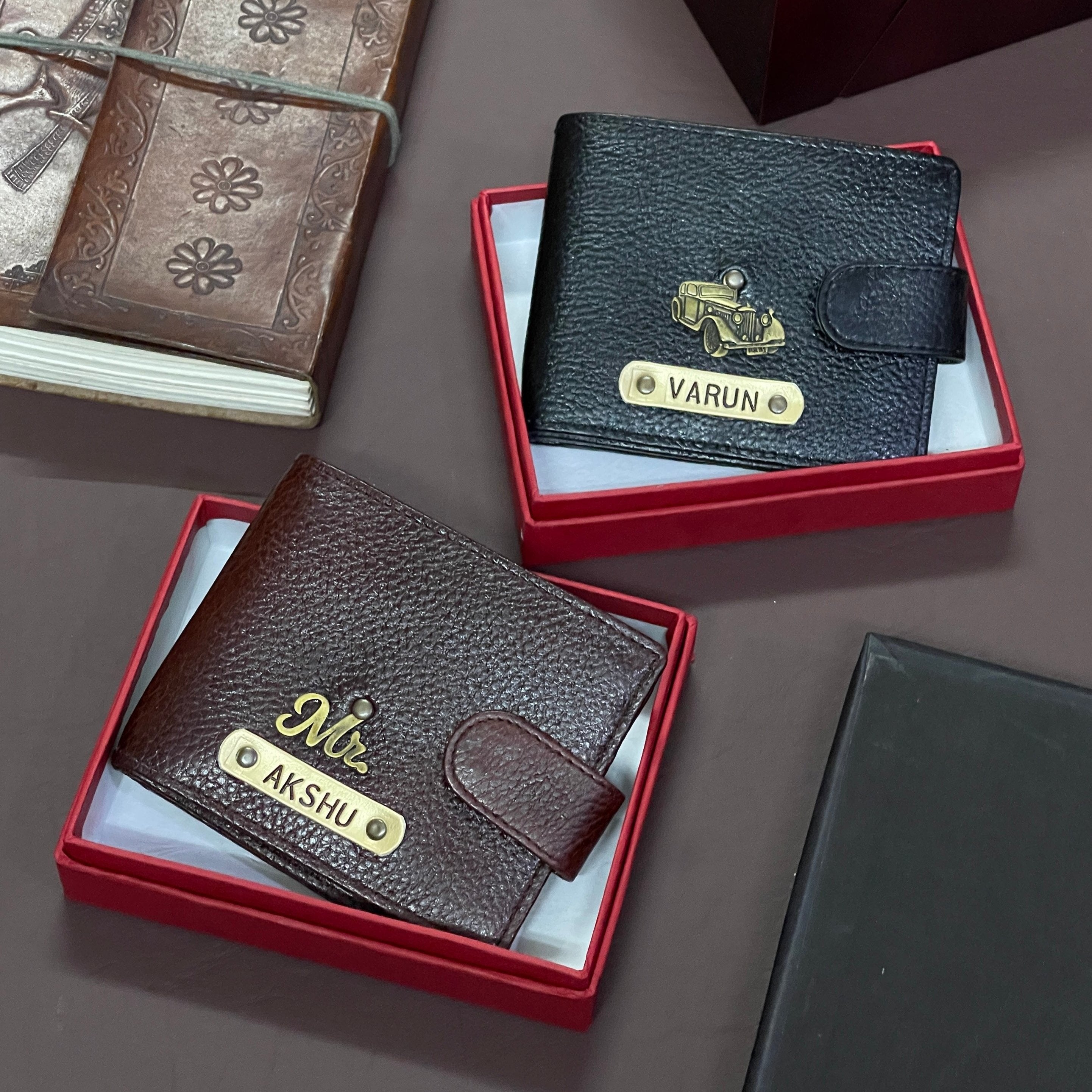 Personalised Leather Men's Twin Wallet - The Gifting Era