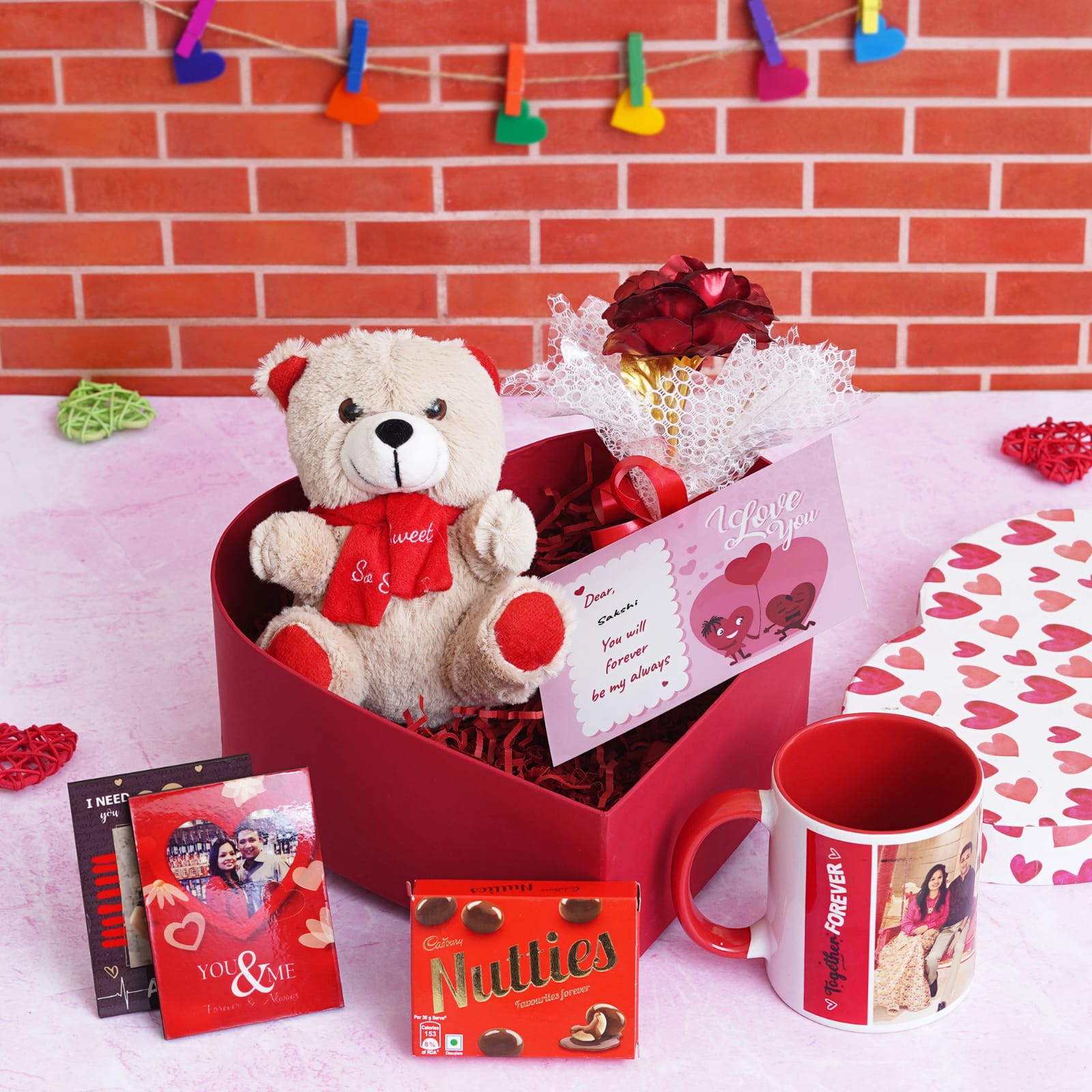 Personalised Love in a Box Valentines Gift Hamper - Best Gift for Valentines - The Gifting Era 