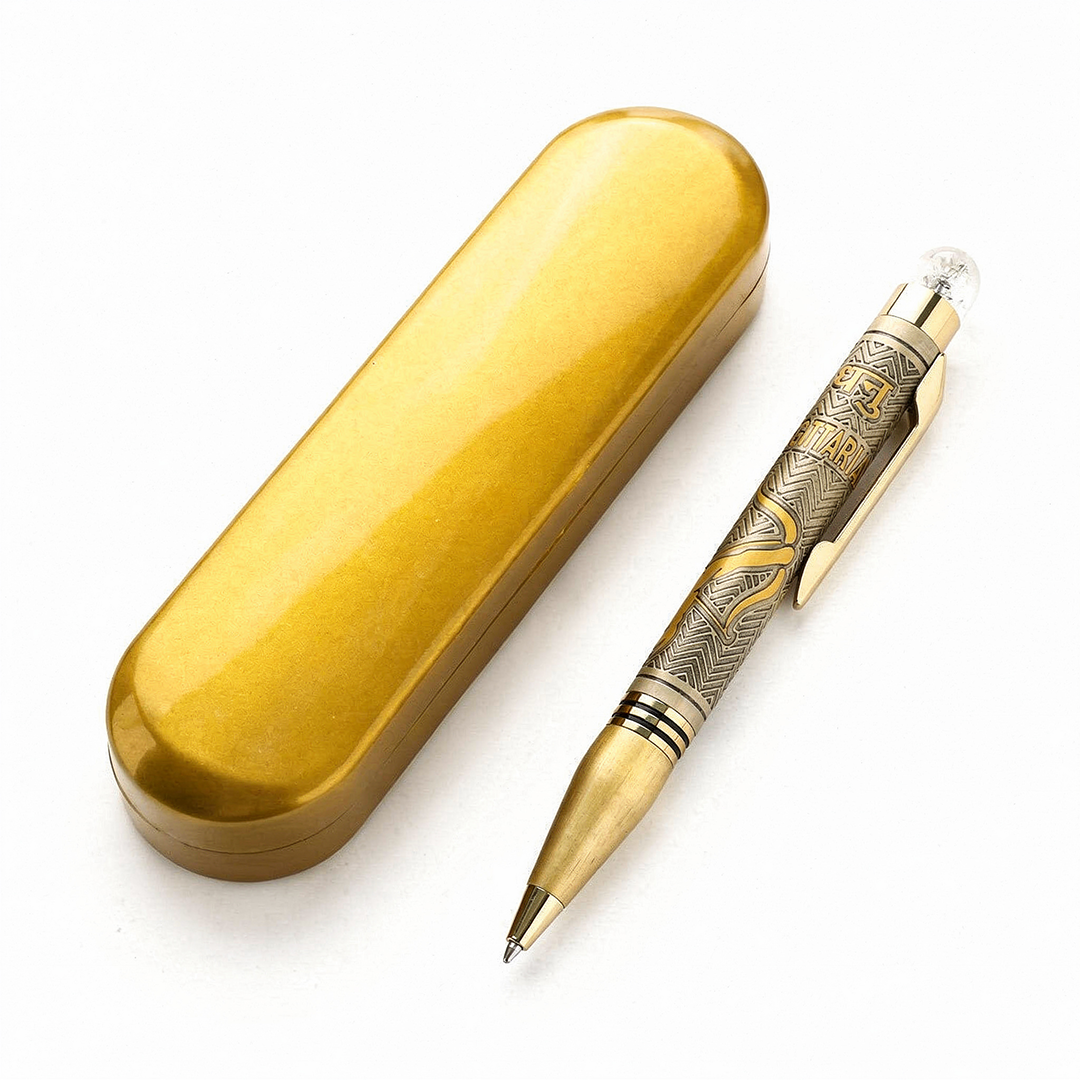 Personalised Sagittarius Zodiac Engraved Premium Metal Twist Ball Pen with Crystal Top 5