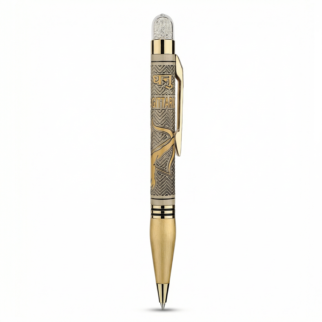 Personalised Sagittarius Zodiac Engraved Premium Metal Twist Ball Pen with Crystal 
