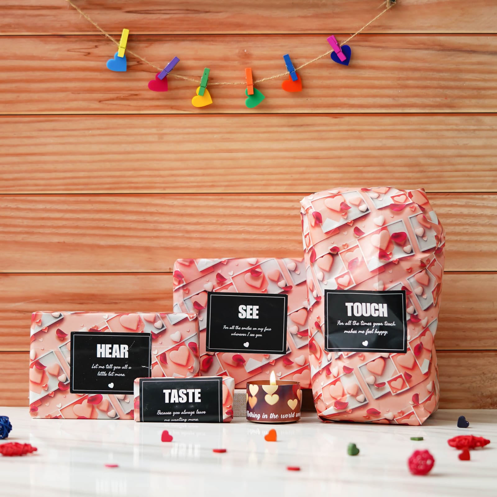 Personalised Sensory Delight Valentines Gift Hamper - Best Gift for Valentines - The Gifting Era 