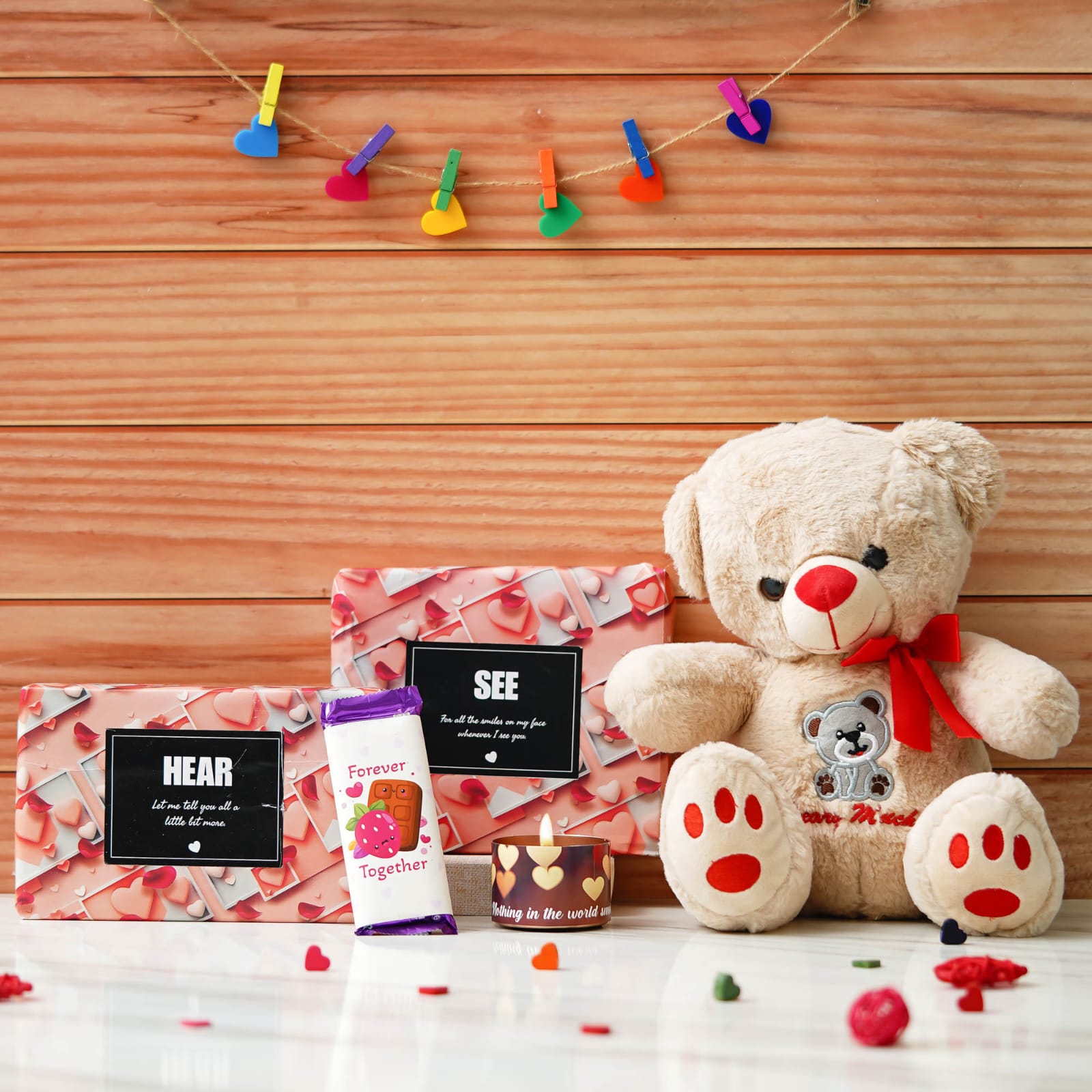Personalised Sensory Delight Valentines Gift Hamper - Best Gift for Valentines - The Gifting Era