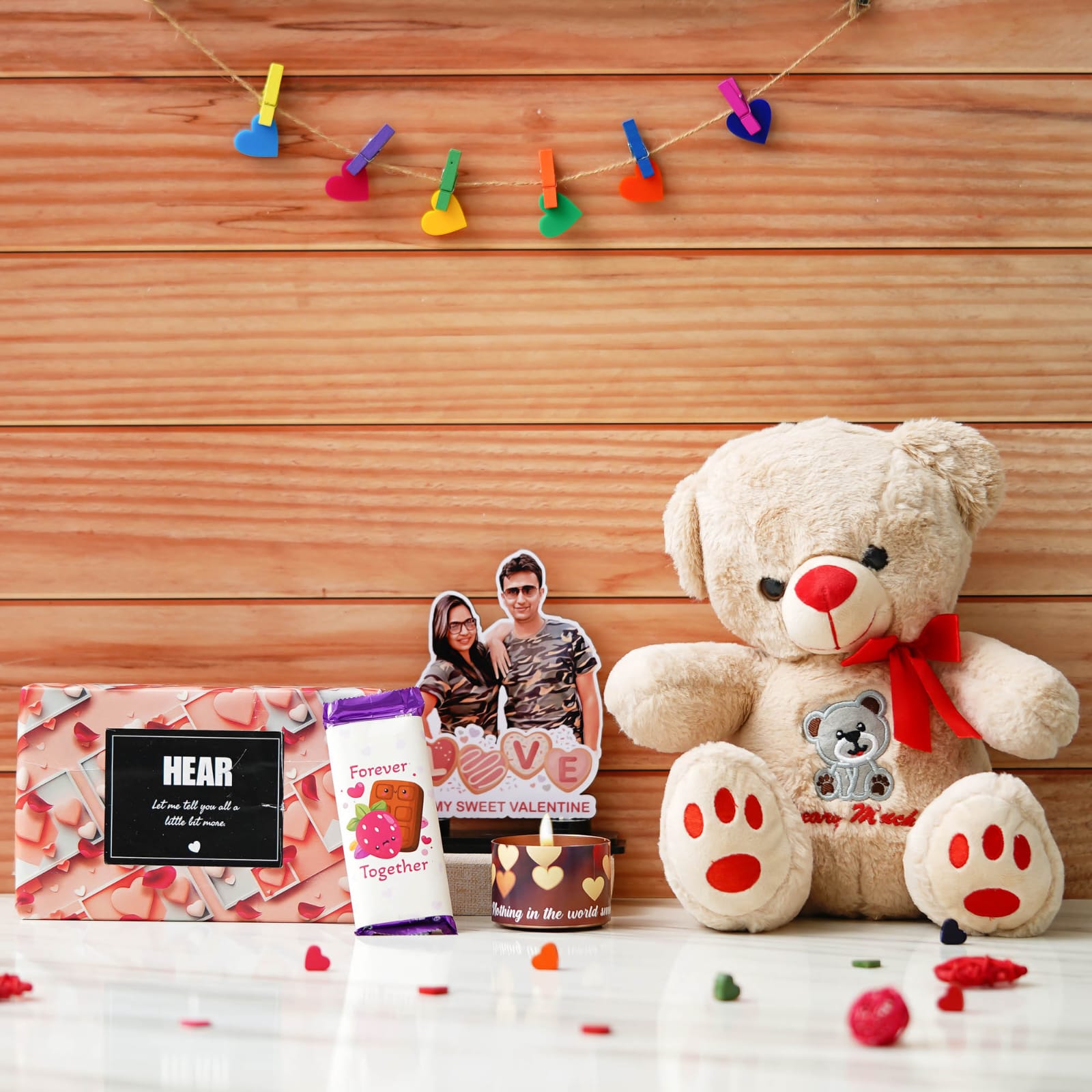Personalised Sensory Delight Valentines Gift Hamper - Best Gift for Valentines - The Gifting Era
