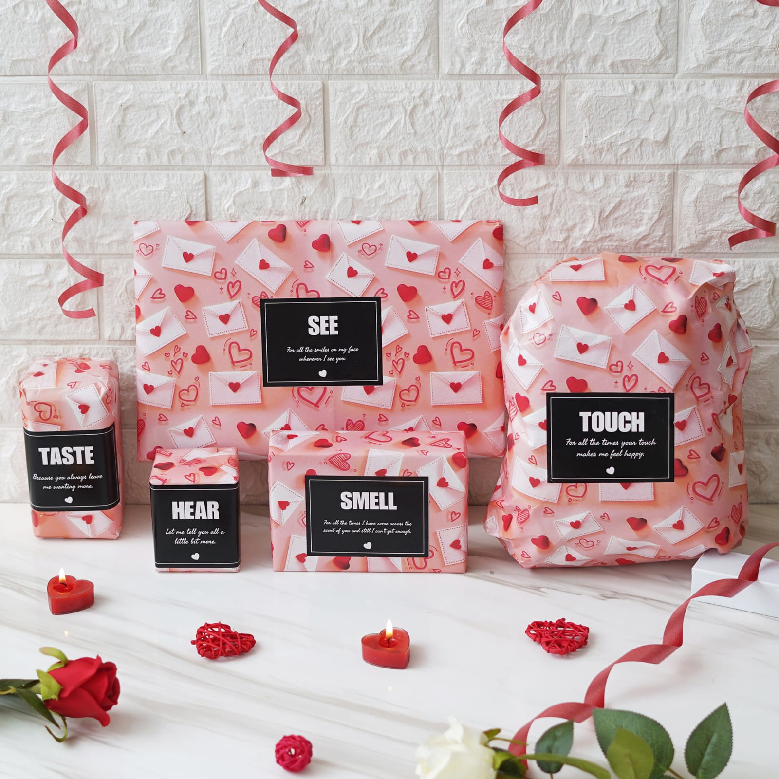 Personalised Ultimate 5 Sense Valentines Gift Hamper - Best Valentines Gift - The Gifting Era 