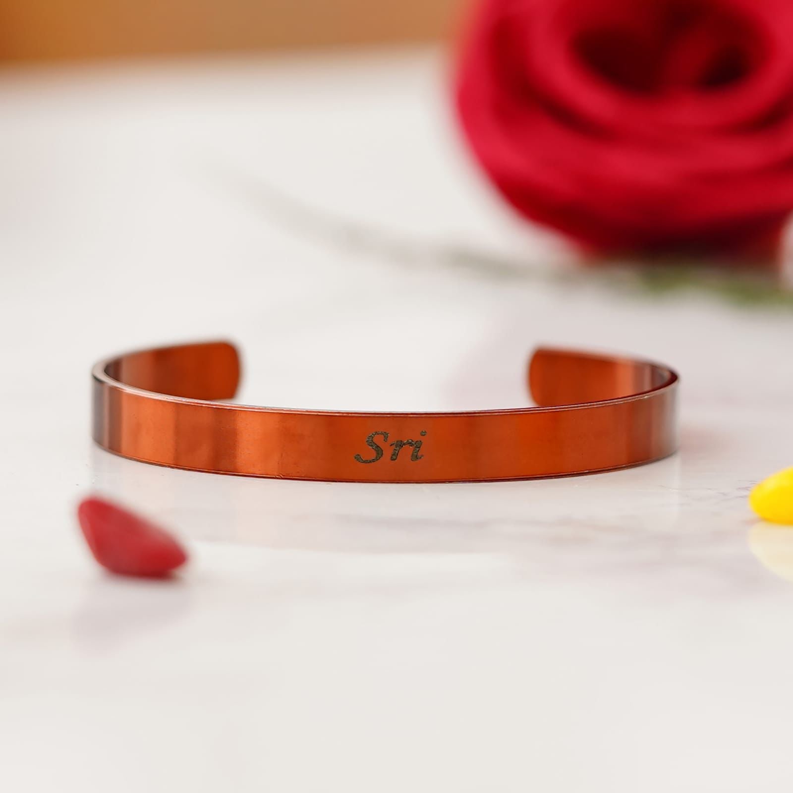 Personalised Unisex Stainless Steel Adjustable Kada - The Gifting Era - personalised kada bracelet, unisex kada stainless steel, custom engraved kada, adjustable bracelet with name, rakhi gift for brother sister, couple bracelet name engraved, stainless steel kada online, engraved bracelet india, raksha bandhan personalised gift, unisex gift under 500