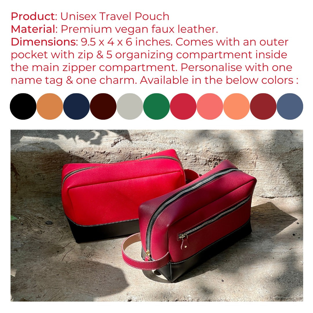 Personalised Unisex Travel Pouch - UTP - The Gifting Era 