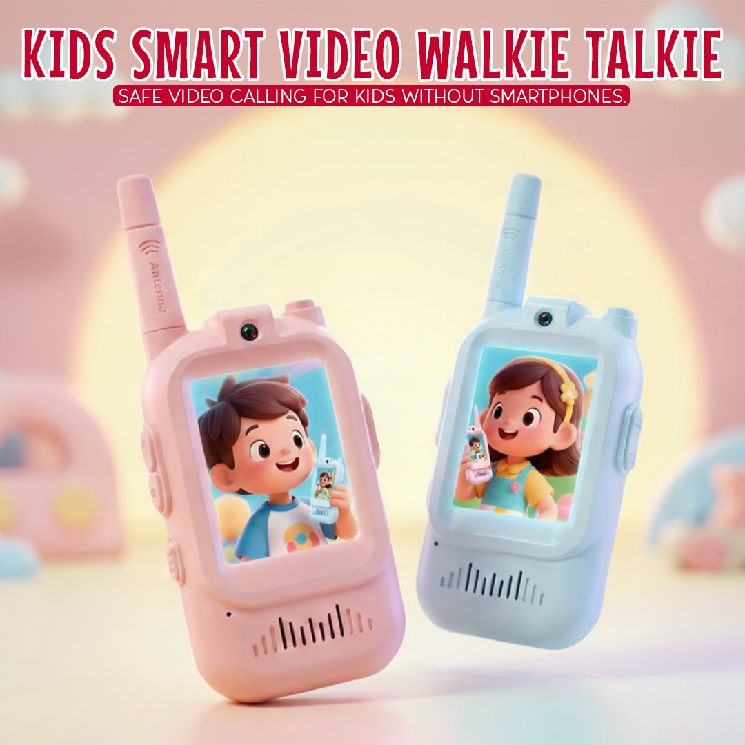 Kids Smart Video Walkie Talkie - HD Camera, Voice Changer, & Screen Display - The Gifting Era