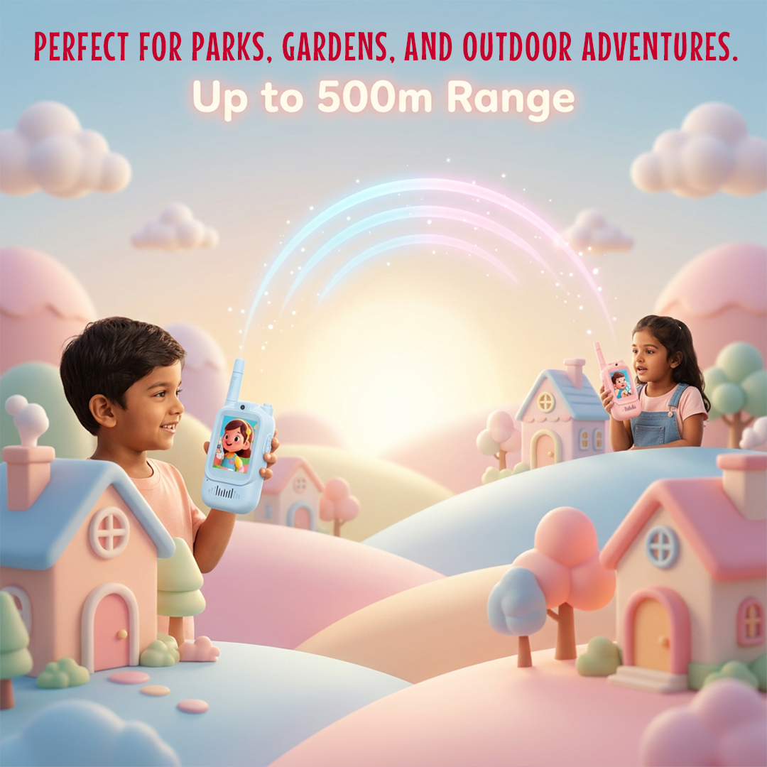 Kids Smart Video Walkie Talkie - HD Camera, Voice Changer, & Screen Display - The Gifting Era