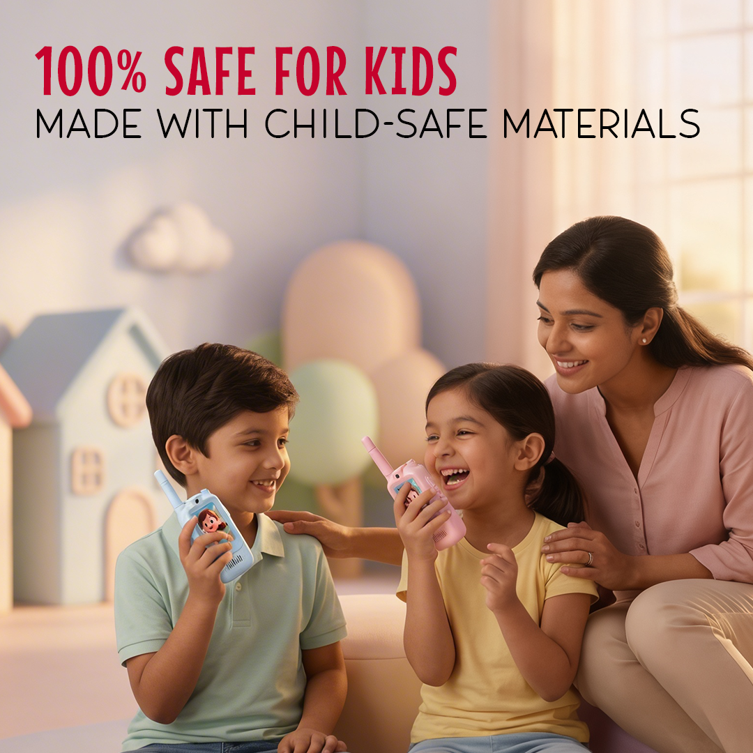 Kids Smart Video Walkie Talkie - HD Camera, Voice Changer, & Screen Display - The Gifting Era