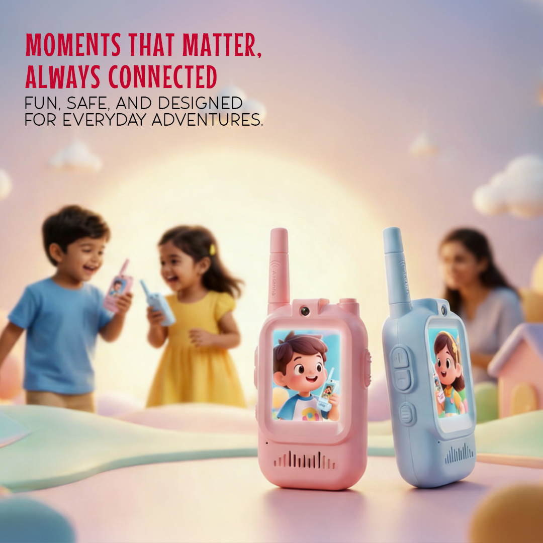 Kids Smart Video Walkie Talkie - HD Camera, Voice Changer, & Screen Display - The Gifting Era