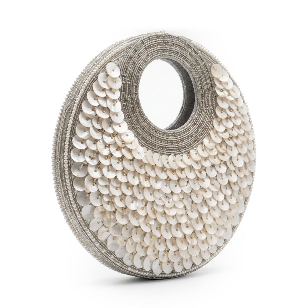 Selene Crescent Moon Bag | Champagne Moon | Limited Edition Luxury By The Gifting Era - The Gifting Era
