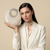 Selene Crescent Moon Bag | Champagne Moon | Limited Edition Luxury By The Gifting Era - The Gifting Era