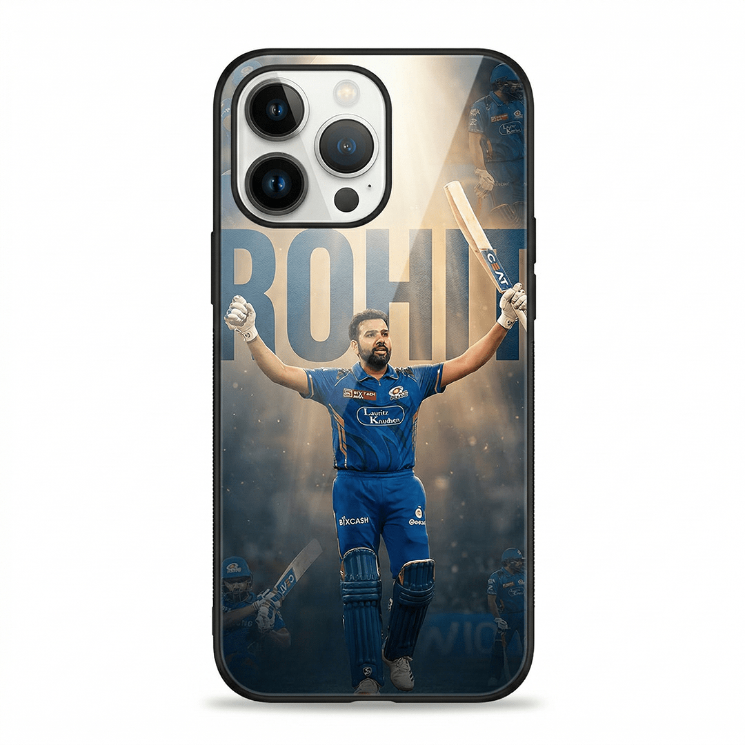 Hitman Rohit Sharma MI - IPL Edition Metallic Glossy Finish TPU 360° Protection Phone Case - The Gifting Era