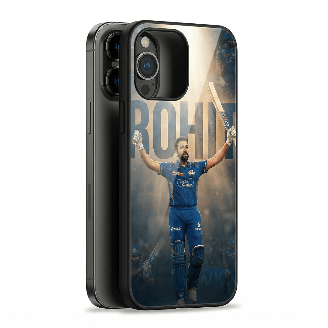 Hitman Rohit Sharma MI - IPL Edition Metallic Glossy Finish TPU 360° Protection Phone Case - The Gifting Era
