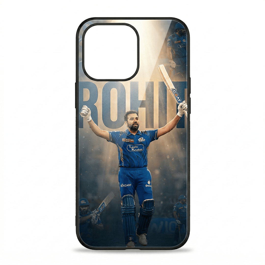 Hitman Rohit Sharma MI - IPL Edition Metallic Glossy Finish TPU 360° Protection Phone Case - The Gifting Era