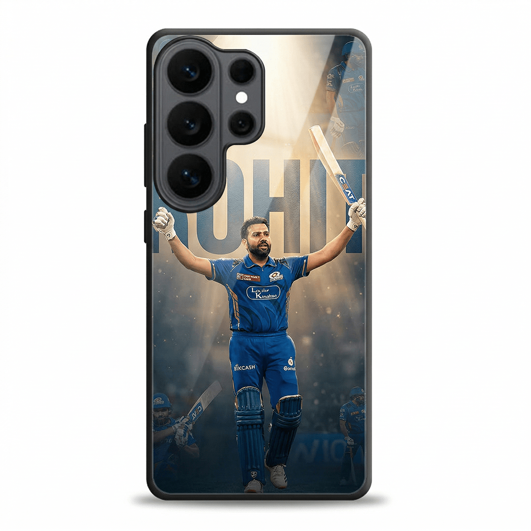 Hitman Rohit Sharma MI - IPL Edition Metallic Glossy Finish TPU 360° Protection Phone Case - The Gifting Era