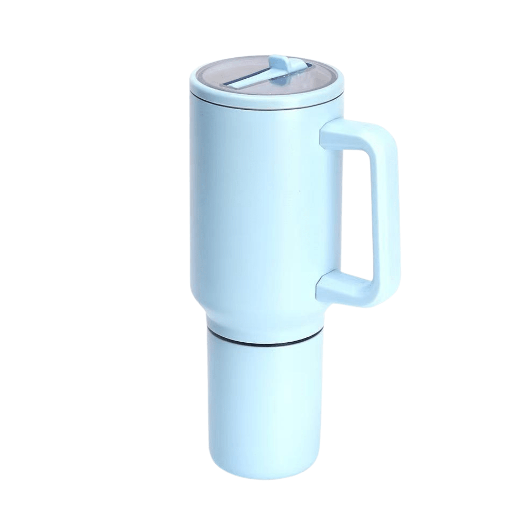 India's 1st - Personalised Sip & Eat Duo Vacuum Insulated 800ML Sipper Tumbler With 400ML Food Jar - The Gifting Era