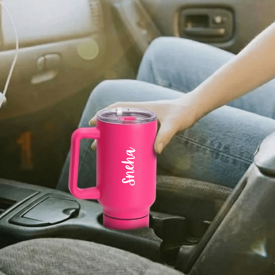 India's 1st - Personalised Sip & Eat Duo Vacuum Insulated 800ML Sipper Tumbler With 400ML Food Jar - The Gifting Era