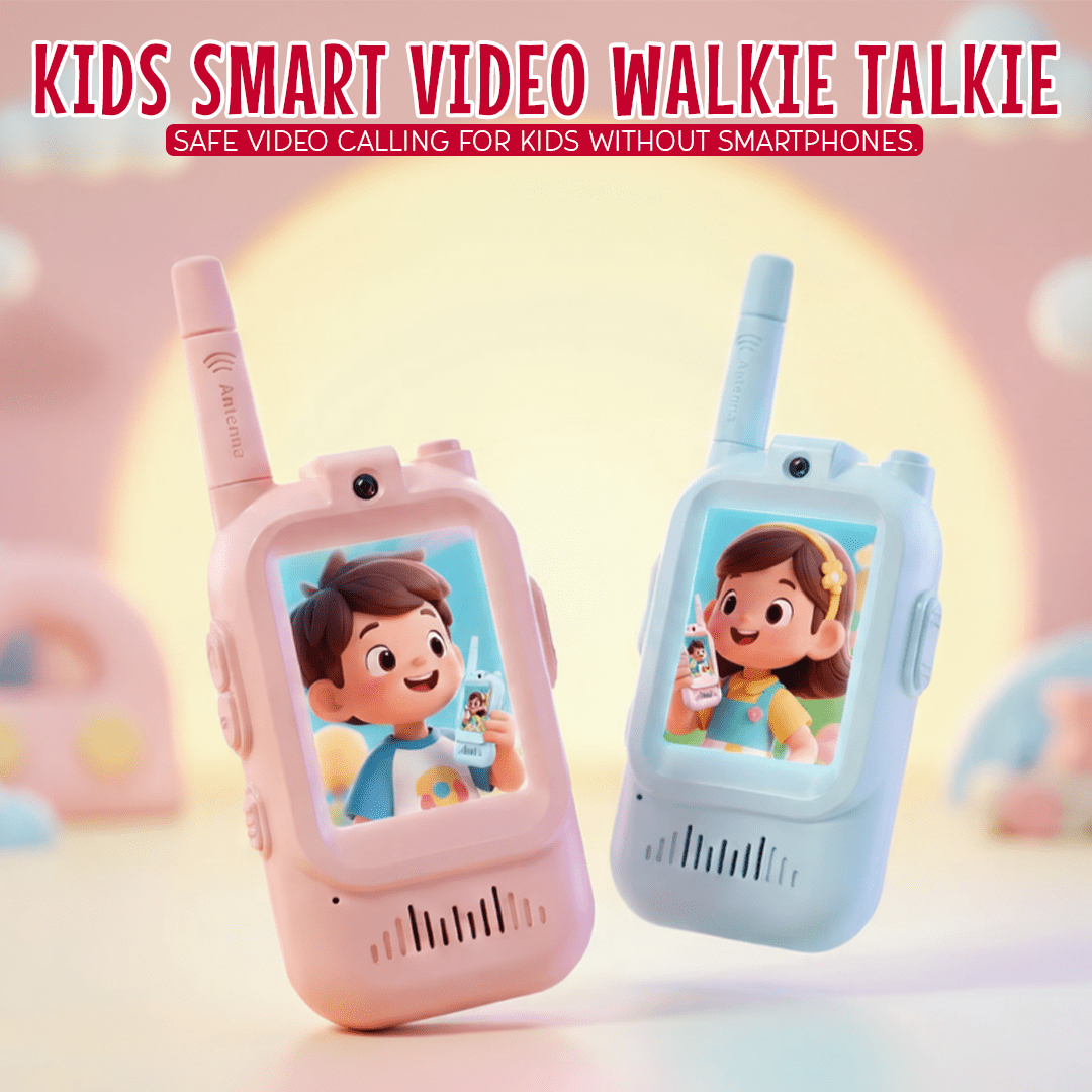 Kids Smart Video Walkie Talkie - HD Camera, Voice Changer, & Screen Display - The Gifting Era