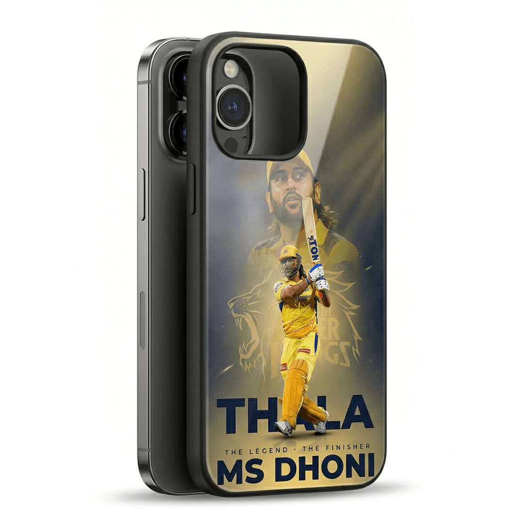 Lion of Chennai — Thala MSD - IPL Edition Metallic Glossy Finish TPU 360° Protection Phone Case - The Gifting Era