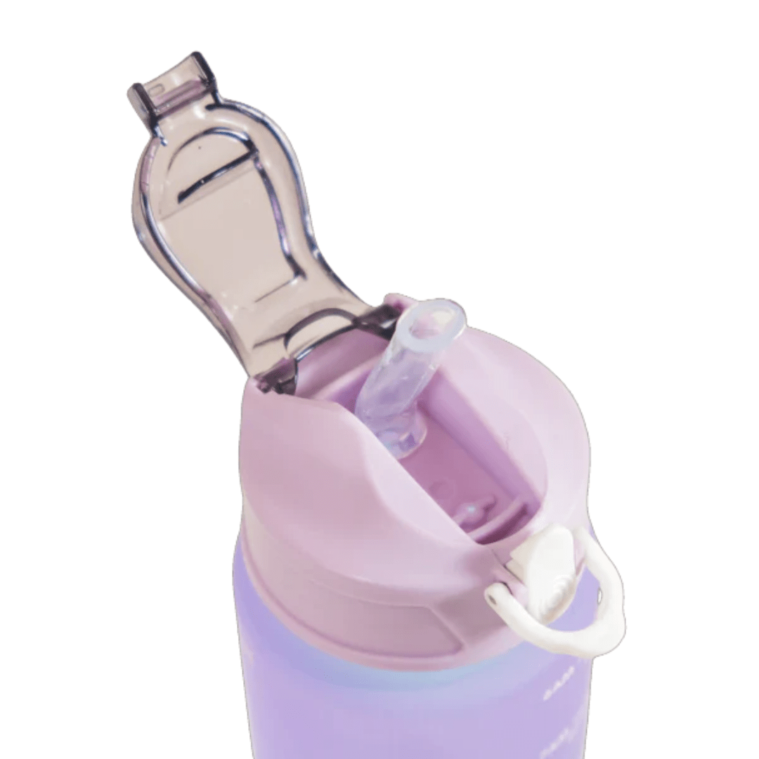 Motivational Sport & Gym Water Bottle - Set of 3 - Lavender & Light Blue - The Gifting Era