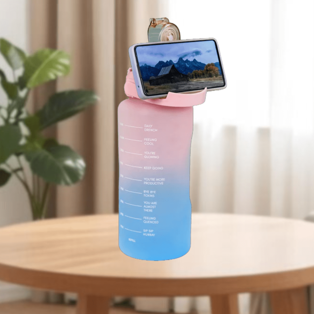 Motivational Sport & Gym Water Bottle - Set of 3 - Pink & Blue - The Gifting Era