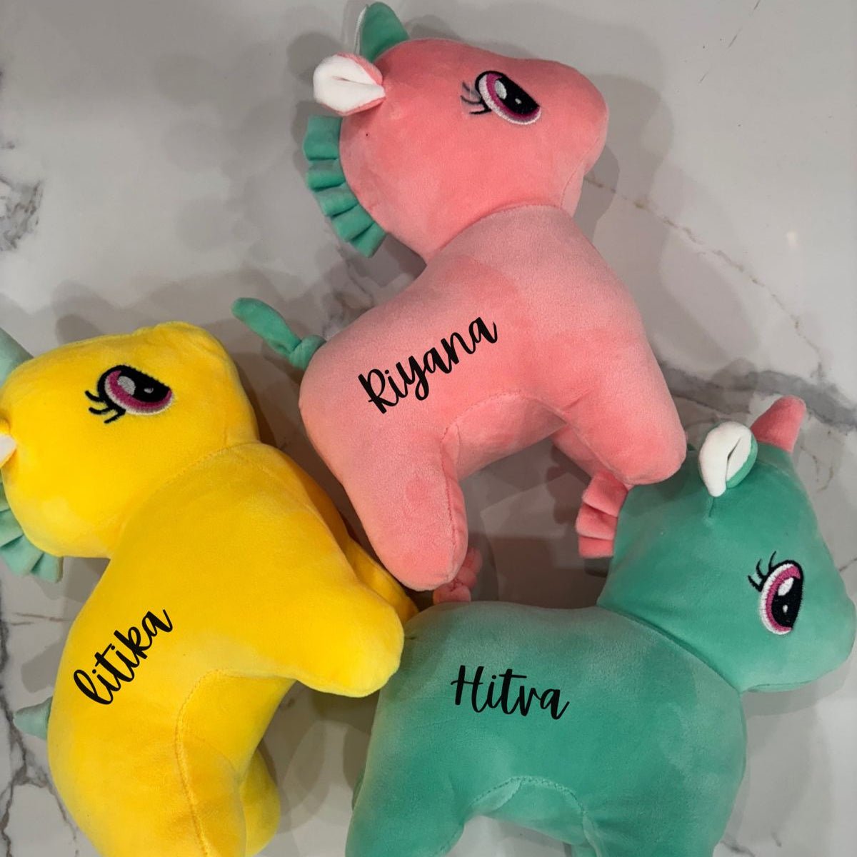 Personalised 7 Inches Unicorn Soft Toy with Kid's Name - The Gifting Era