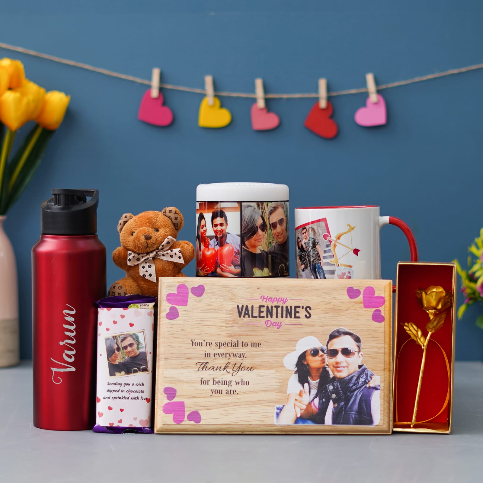 Personalised All in 1 Valentines Gift Hamper - The Gifting Era