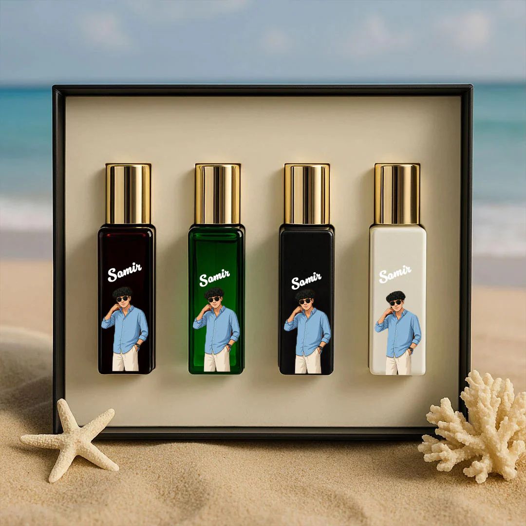 Personalised Bellavita Perfume Gift Set for Him or Her - 4 X 20 ML - The Gifting Era