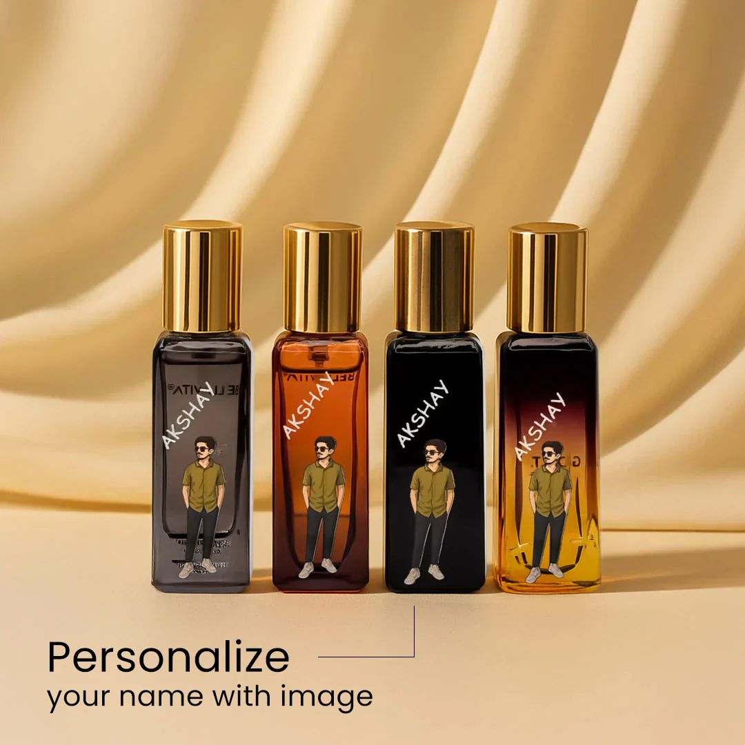 Personalised Bellavita Perfume Gift Set for Him or Her - 4 X 20 ML - The Gifting Era