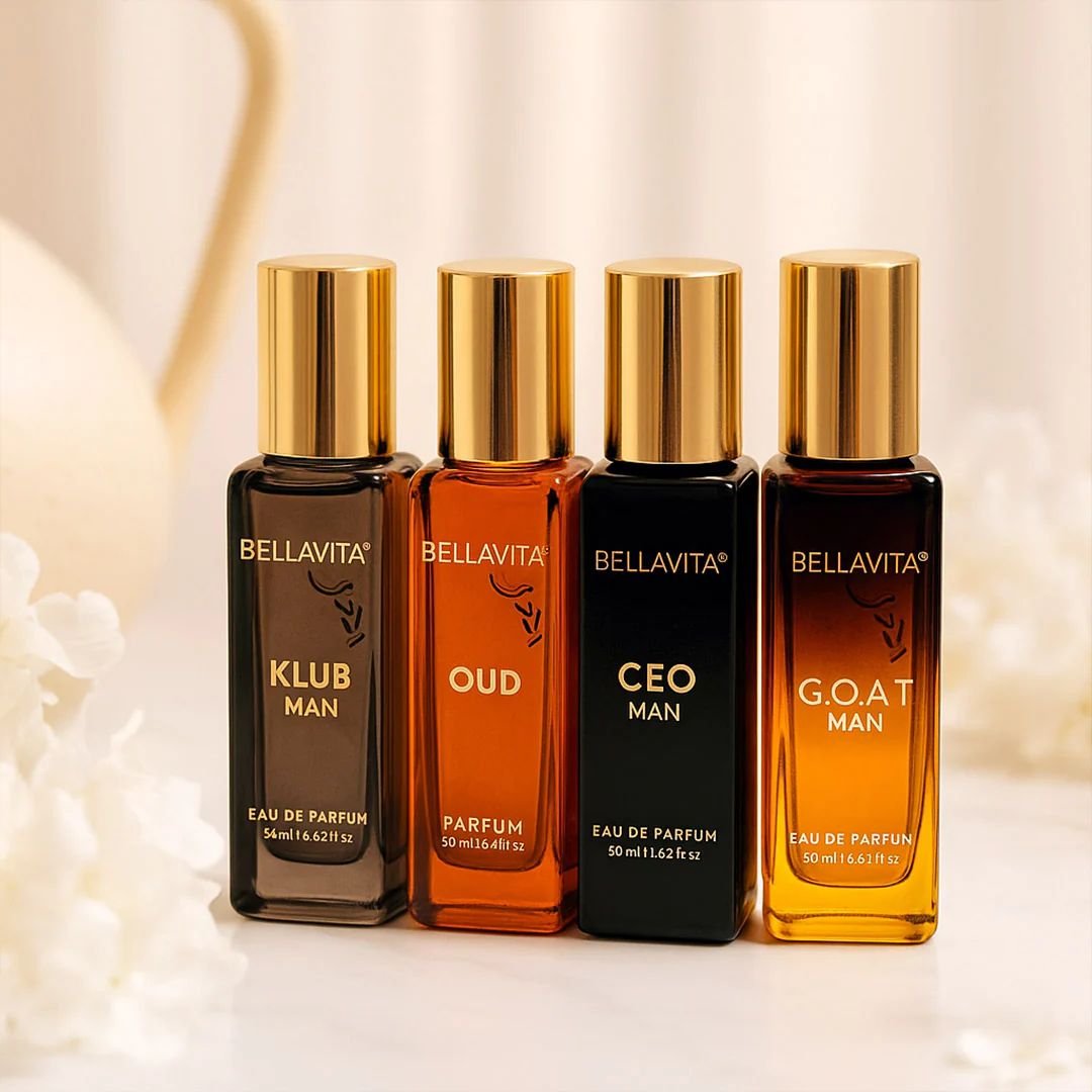 Personalised Bellavita Perfume Gift Set for Him or Her - 4 X 20 ML - The Gifting Era