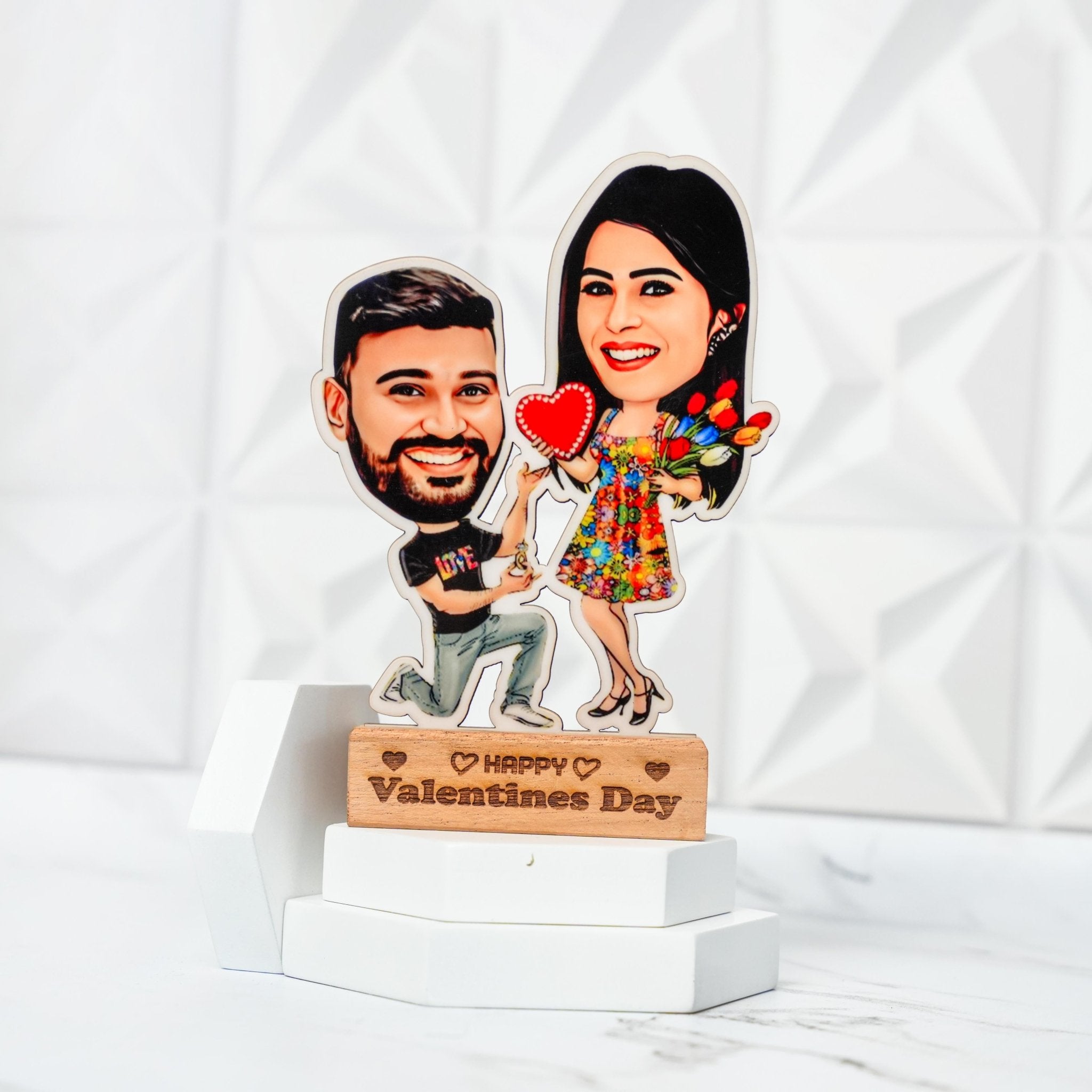 Personalised Caricature Table Top 1.0 Valentines Gift - The Gifting Era