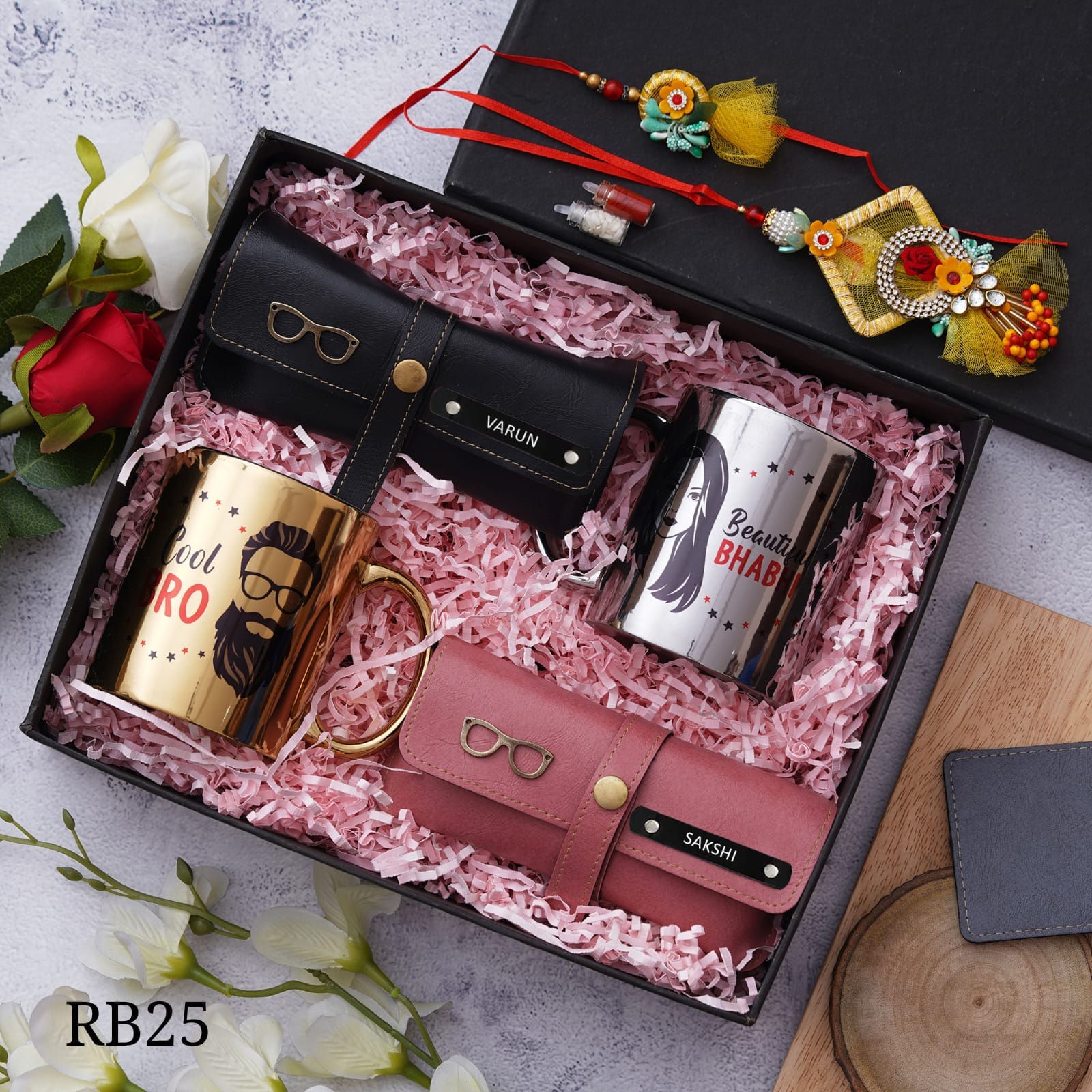 Personalised Couple Raksha Bandhan Hamper - RB25 - Raksha Bandhan Special - The Gifting Era