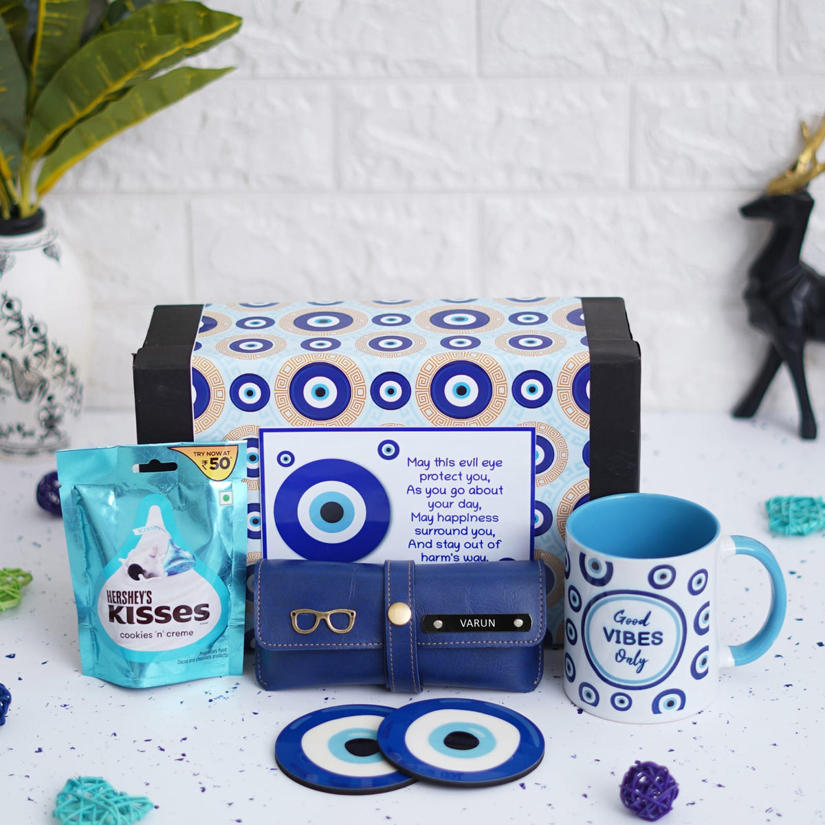 Personalised Evil Eye Valentines Gift Hamper - The Gifting Era