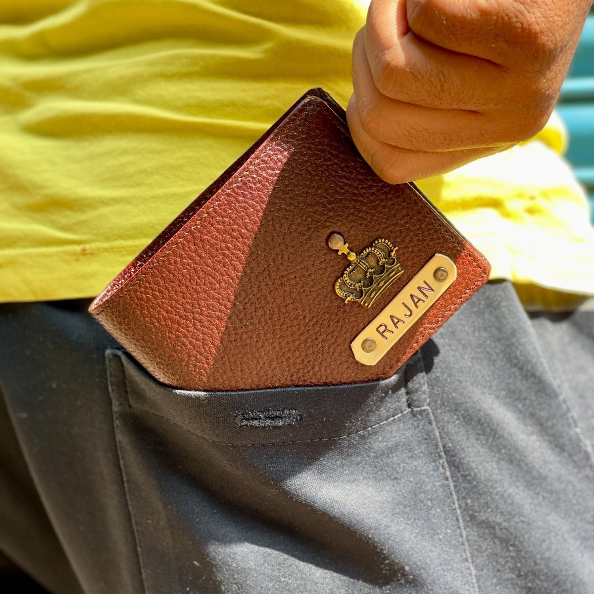 Personalised Genuine Leather Men's Wallet - LEMW - The Gifting Era