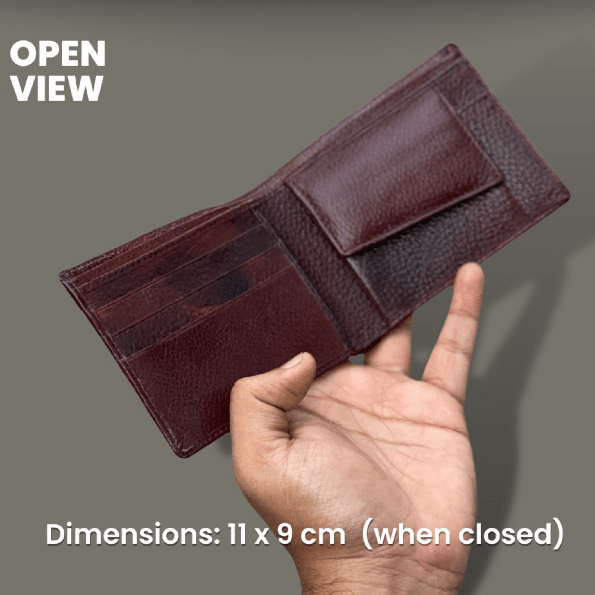 Personalised Genuine Leather Men's Wallet - LEMW - The Gifting Era