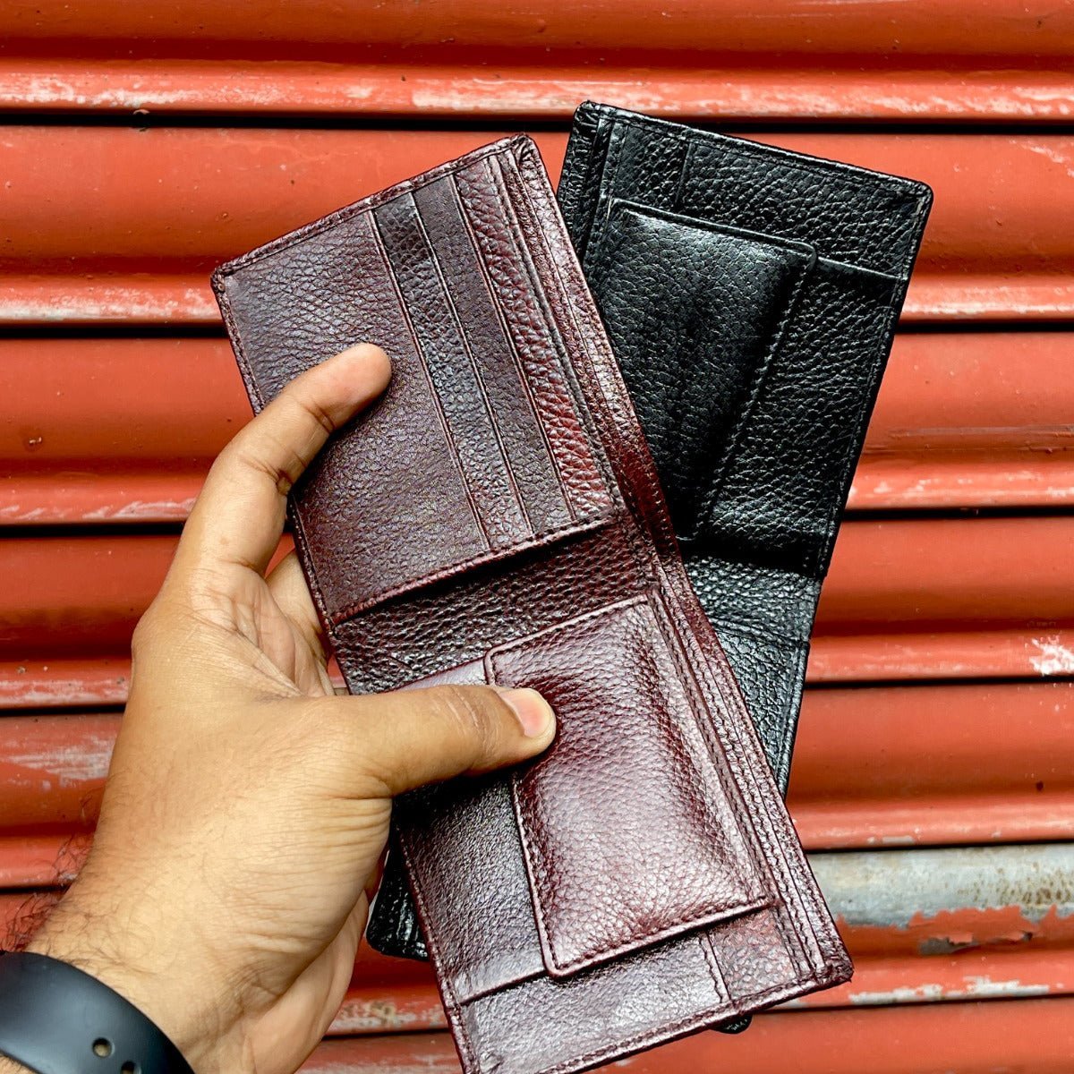 Personalised Genuine Leather Men's Wallet - LEMW - The Gifting Era