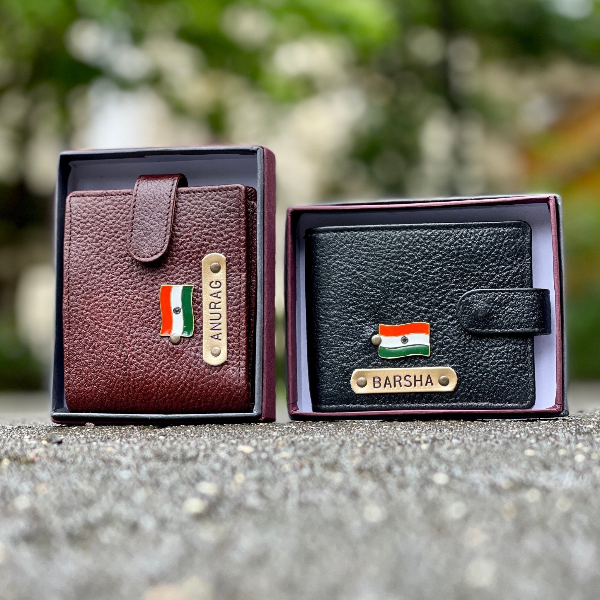 Personalised Genuine Leather Twin Men's Wallet - LETMW - The Gifting Era