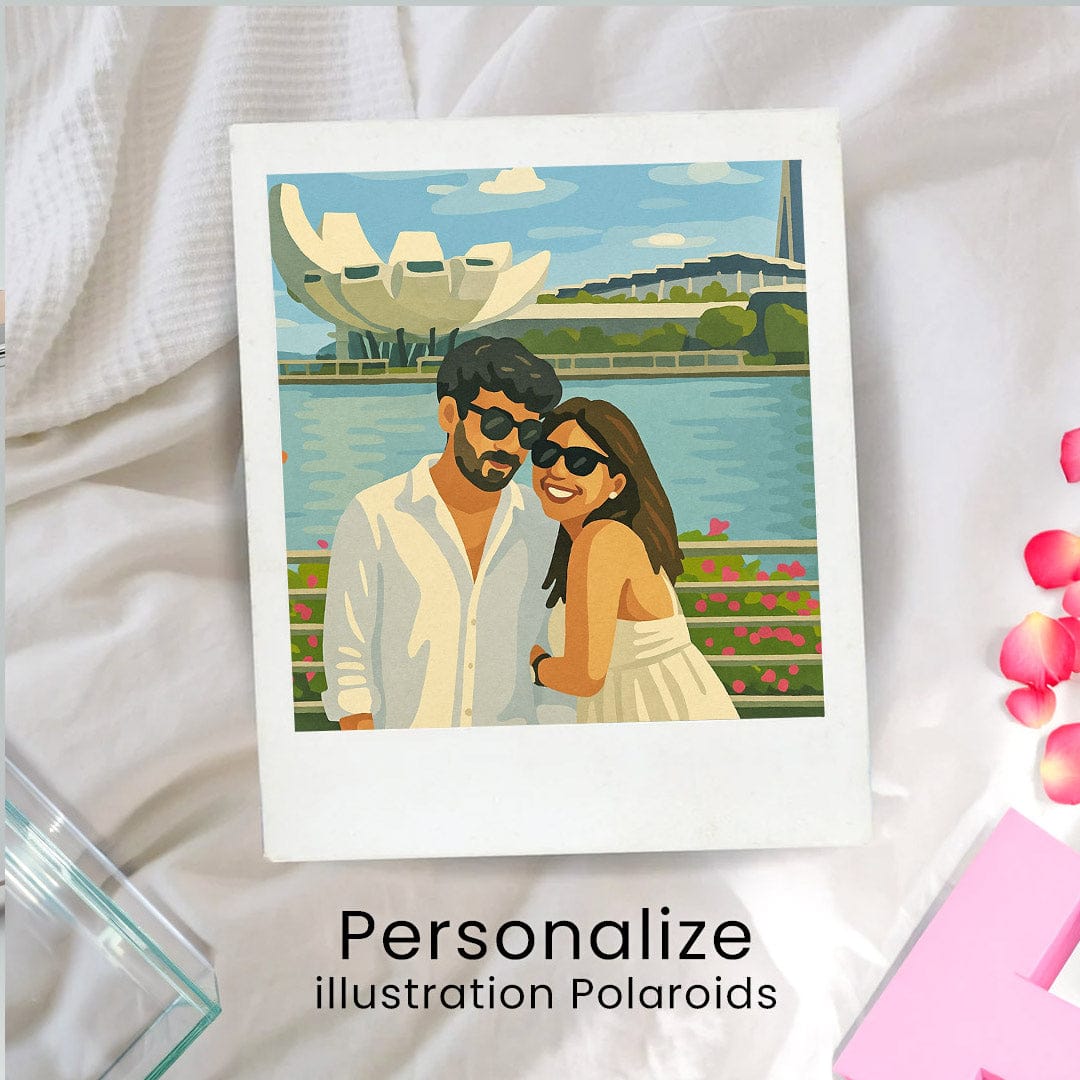 Personalised Ghibli Polaroid Photo with Hanging Clips (Set of 10) - The Gifting Era