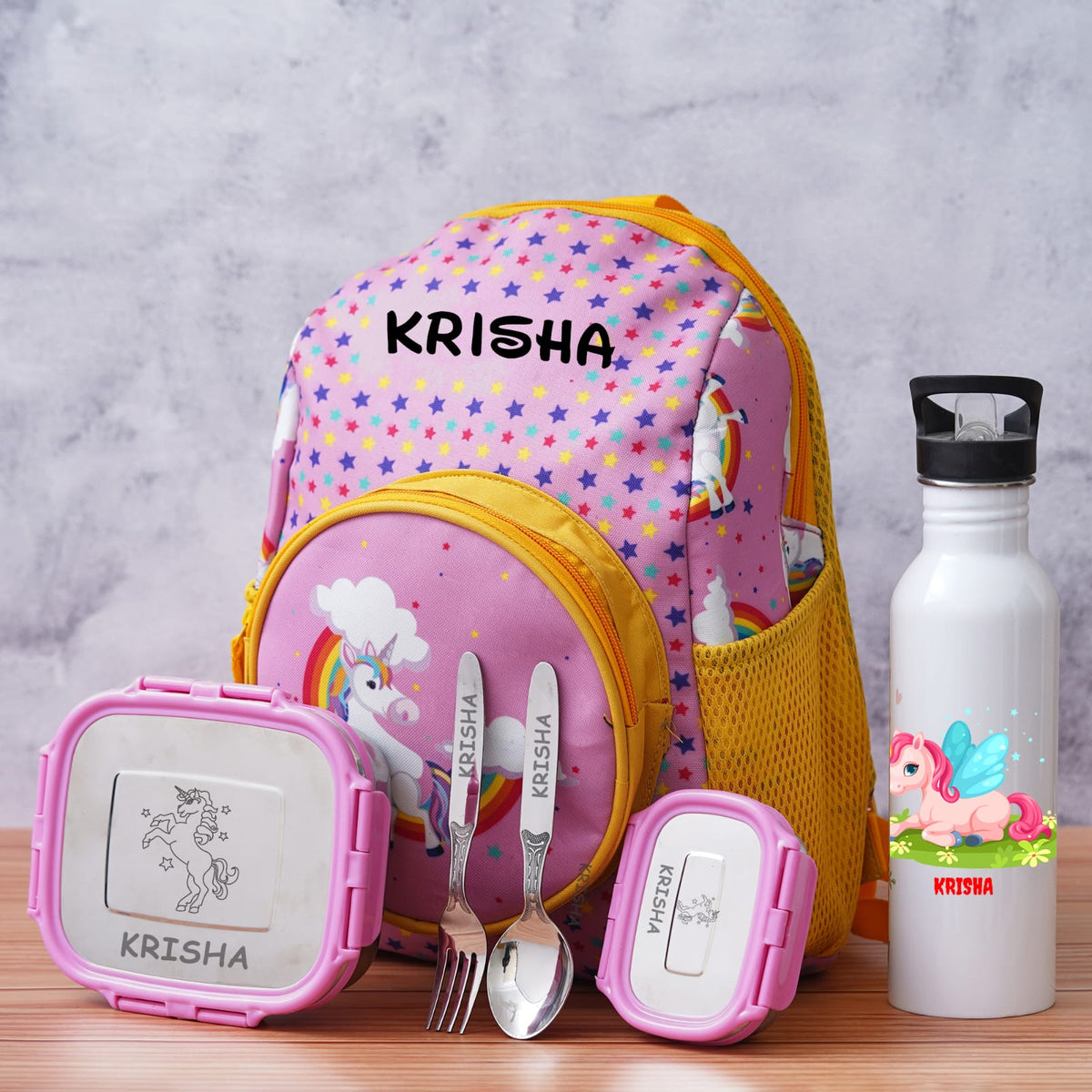 Personalised Junior Kids Theme Premium School Bag Hamper - The Gifting Era