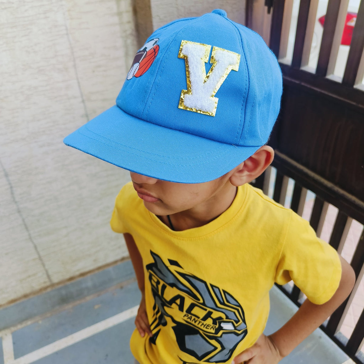 Personalised Kids Cap with Theme & Initial - The Gifting Era