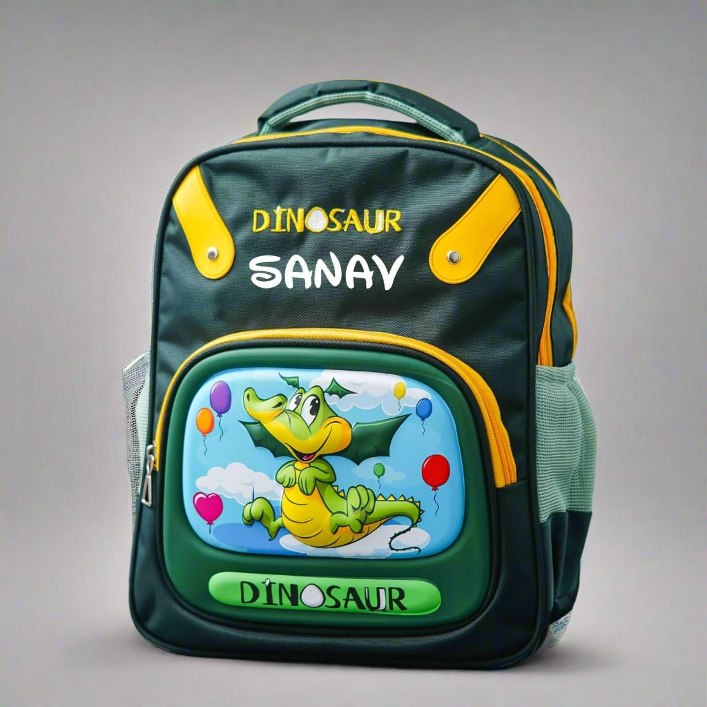 Personalised Kids Dinosaur Theme Premium School Bag Hamper (VA230) - The Gifting Era